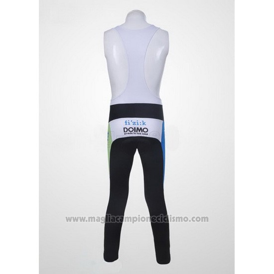 2011 Abbigliamento Ciclismo Liquigas Cannondale Bianco e Verde Manica Lunga e Salopette